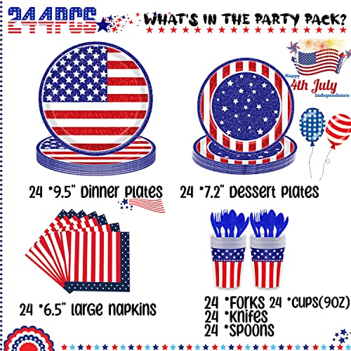 Patriotic Party Kit for 24 Guests