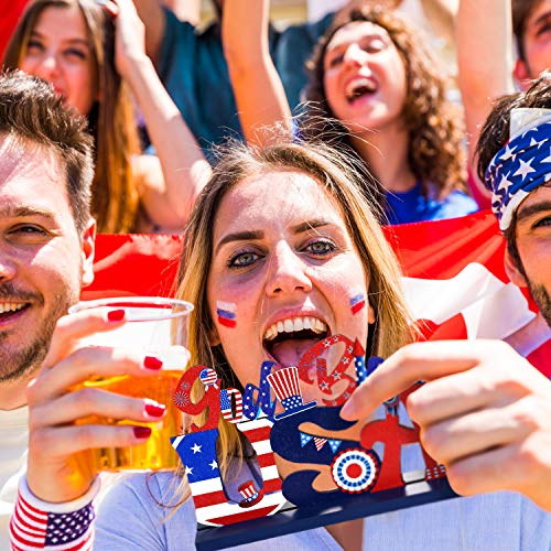 Patriotic Wood Block Table Decor Set