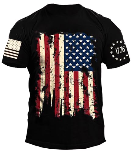 Patriotic American Flag T-Shirt for Men