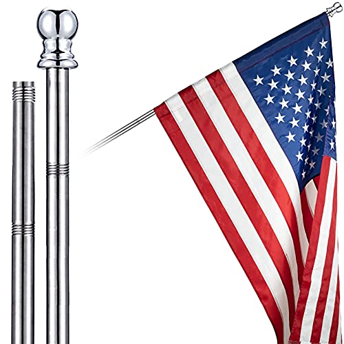 6 FT Tangle-Free Flag Pole for 4th of July