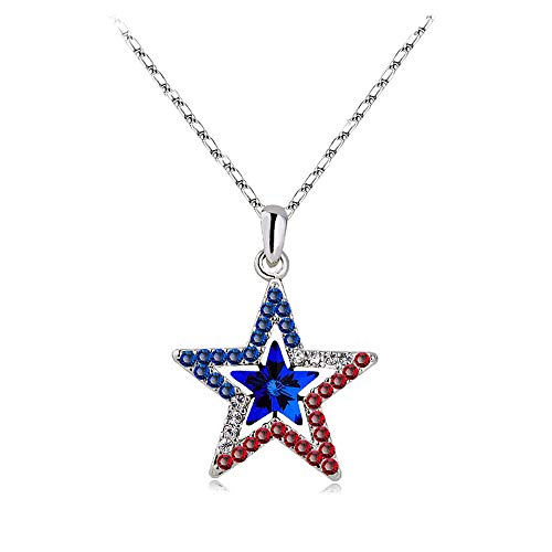 USA Flag Necklace for Women