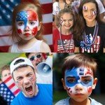 Patriotic Sports and Cosplay Facepaint Kit