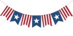 American Flag Bunting Banner for 4th of July