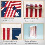 American Flag Bunting Banner for 4th of July