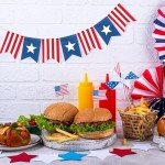 American Flag Bunting Banner for 4th of July