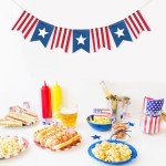 American Flag Bunting Banner for 4th of July