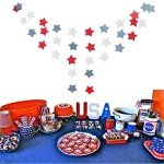 6 Pack Red White Blue Star Streamers Banner