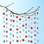 6 Pack Red White Blue Star Streamers Banner