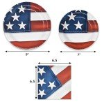 Patriotic Party Supplies for 50 - American Flag