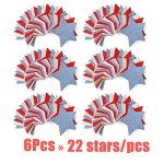 6 Pack Red White Blue Star Streamers Banner