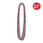 Patriotic Star Beads for Crafting and Decor