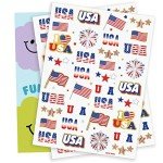 Red, White, and Blue Temporary Tattoos for Celebrations