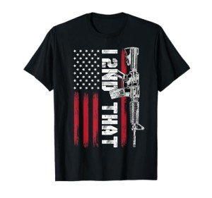 Second Amendment Pro Gun American Flag T-Shirt