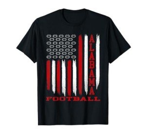 Alabama Football USA Flag Patriotic T-Shirt