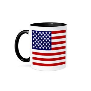 American Flag Stars and Stripes Mug - 11 oz