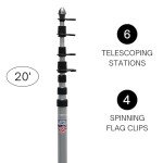 Ultimate Tailgater Flagpole Package with Tire Mount