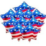 American Flag 4th of July Balloons - 10 Pack