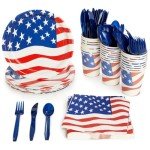 Patriotic Party Supplies Set for 24 People