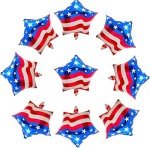 American Flag 4th of July Balloons - 10 Pack
