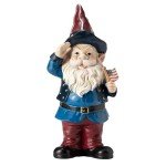 Patriotic 12" Garden Gnome Statue for Outdoors