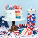 2156 Patriotic Vase Fillers: Red, White, Blue Beads