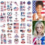 USA Flag Temporary Tattoos for 4th of July