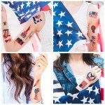 USA Flag Temporary Tattoos for 4th of July