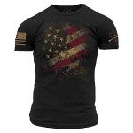 Worn Flag 2.0 Black Men's T-Shirt