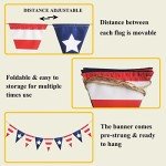 4th of July Patriotic Banner - Red, White, Blue