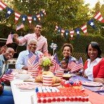 4th of July Patriotic Banner - Red, White, Blue