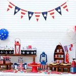 4th of July Patriotic Banner - Red, White, Blue