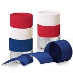 Patriotic Crepe Paper Streamers for Celebrations