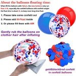 Colorful Patriotic Confetti Balloons - 80 Pack