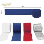 Patriotic Crepe Paper Streamers for Celebrations