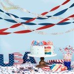 Patriotic Crepe Paper Streamers for Celebrations