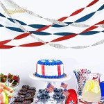 Patriotic Crepe Paper Streamers for Celebrations