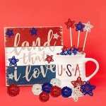 24 Pcs 4th of July Star Rattan Balls