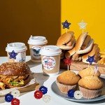 24 Pcs 4th of July Star Rattan Balls