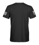 USA American Skull Patriotic Men's T-Shirt - Black