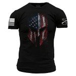 American Spartan 2.0 Men's Black T-Shirt