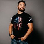 American Spartan 2.0 Men's Black T-Shirt