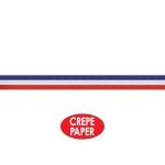 Red, White, Blue Patriotic Crepe Streamer