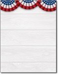 Patriotic American Stationery Paper - 80 Sheets
