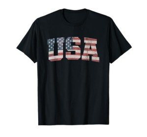 USA Flag Patriotic 4th of July T-Shirt