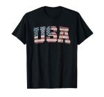 USA Flag Patriotic 4th of July T-Shirt