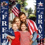 Patriotic Soldier Porch Sign - "Home of the Free