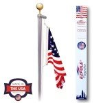 Heavy Duty Inground Flag Pole Kit - 17 ft