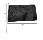Heavy Duty Black American Flag 3x5 ft