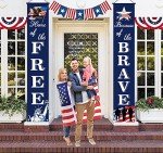 Patriotic Soldier Porch Sign - "Home of the Free