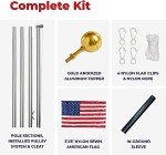 Heavy Duty Inground Flag Pole Kit - 17 ft